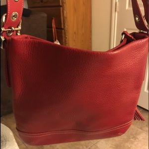 Red Coach shoulder bag